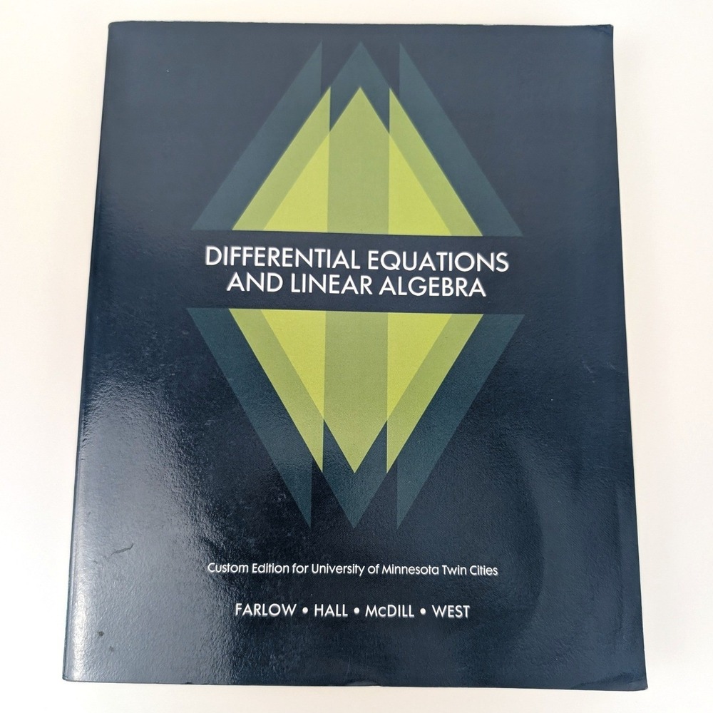 Differential Equations and Linear Algebra University of‎ Minnesota Textbook